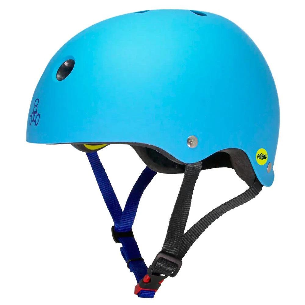 Triple Eight Dual Certified MIPS Helmet - Blue 1 Triple Eight Dual Certified MIPS Helmet - Blue