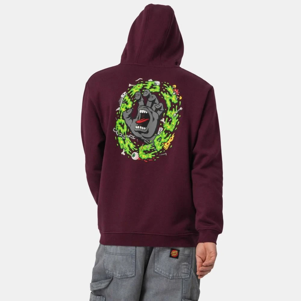 Santa Cruz Hood Slime Scream Hood - Dark Cherry 4 Santa Cruz Hood Slime Scream Hood - Dark Cherry - Image 4