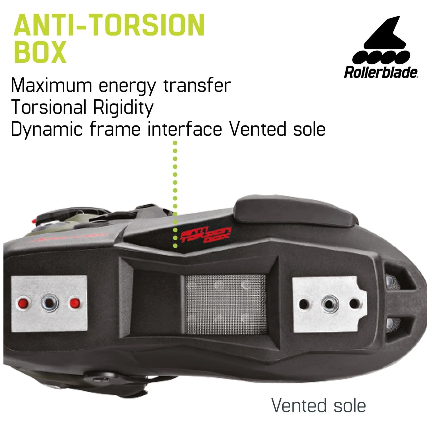 Rollerblade RB Twister 110 Blk/Red Inline Recreational Skate 4 Rollerblade RB Twister 110 Blk/Red Inline Recreational Skate - Image 4