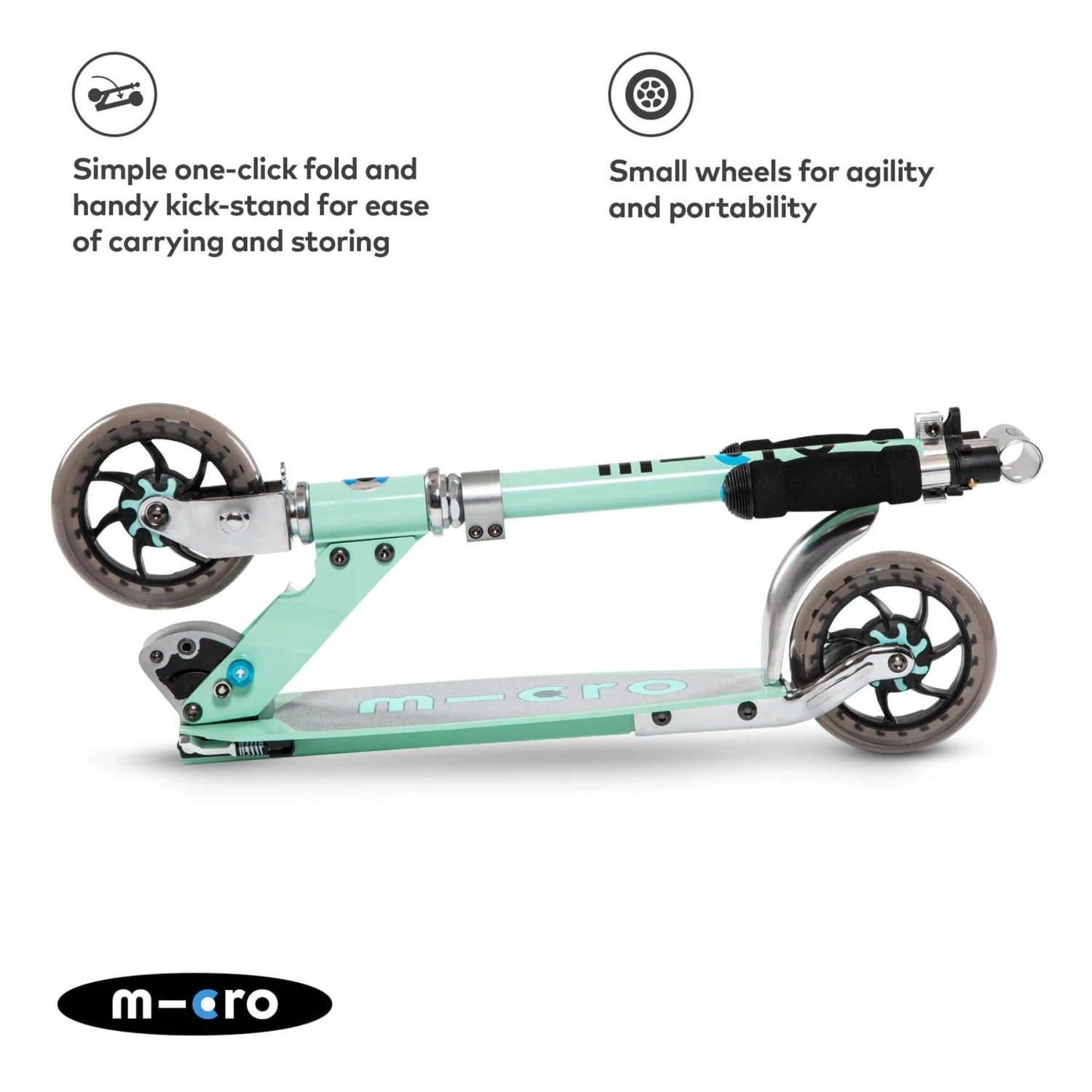 Micro Speed Classic Mint Scooter 3 Micro Speed Classic Mint Scooter - Image 3