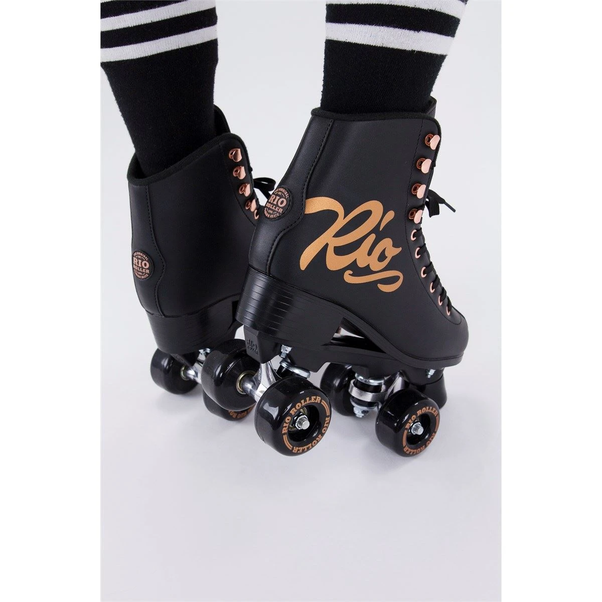 Rio Roller Rose Quad Skates - Rose Black 6 Rio Roller Rose Quad Skates - Rose Black - Image 6