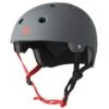Triple Eight Dual Certified Helmet - Matte Gunmetal Grey -Skate Warehouse 0c9e17e2 031e 4473 af2c c627b07eae48
