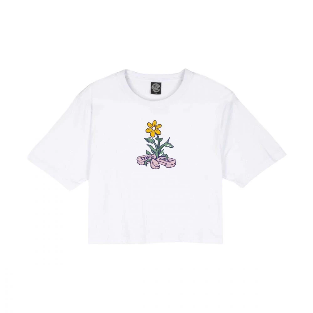 Santa Cruz Womens T-Shirt Flourish T-Shirt - White 1 Santa Cruz Womens T-Shirt Flourish T-Shirt - White