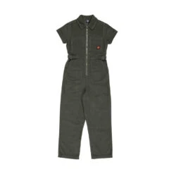 Santa Cruz Womens Pant Line Up Utility Jumpsuit - Dark Moss