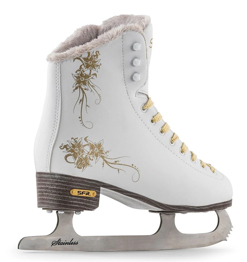 SFR Glitra Ice Skates - White 3 SFR Glitra Ice Skates - White - Image 3