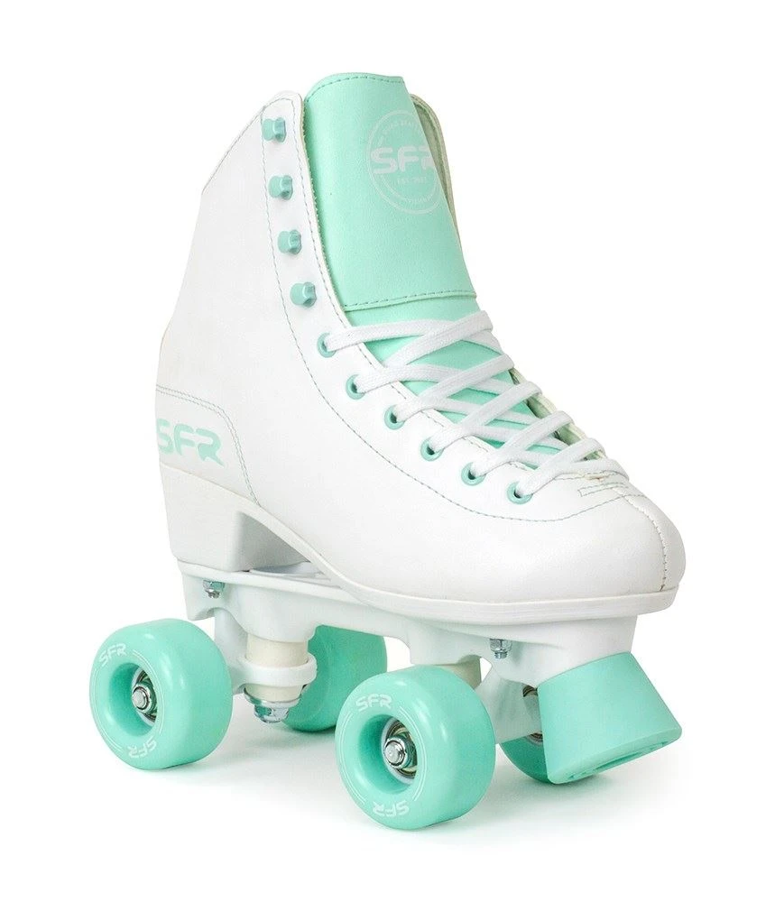 SFR Figure Children's Quad Skates - White / Green 1 SFR Figure Children's Quad Skates - White / Green