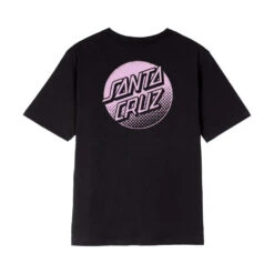 Santa Cruz Womens T-Shirt Mono Stamped Dot T-Shirt - Black