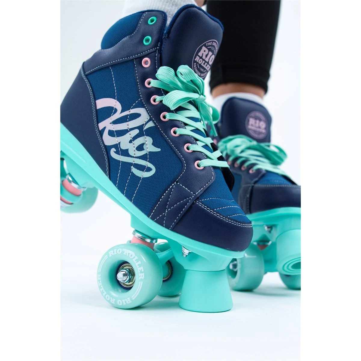 Rio Roller Lumina Quad Skates - Navy / Green 6 Rio Roller Lumina Quad Skates - Navy / Green - Image 6