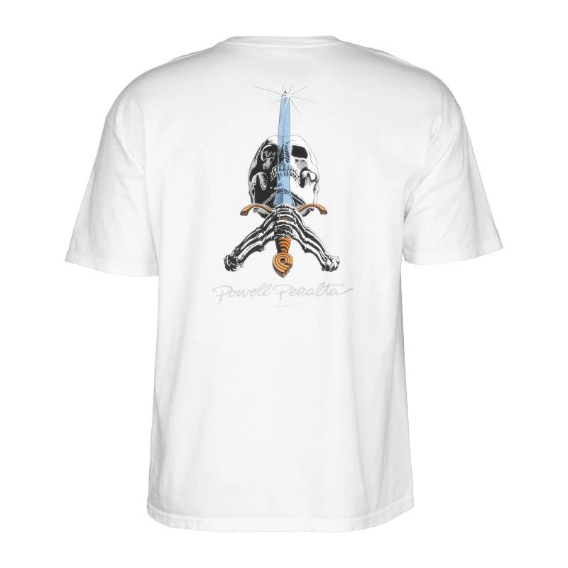 Powell Peralta Powell-Peralta™ Skull And Sword Tee White 1 Powell Peralta Powell-Peralta™ Skull And Sword Tee White