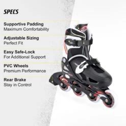 Osprey Adjustable Inline Skate - Red 10 Osprey Adjustable Inline Skate - Red -Skate Warehouse 1befa65a 13c8 4a9f 92da 038b7c2759be