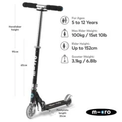 Micro Classic Sprite Black Scooter