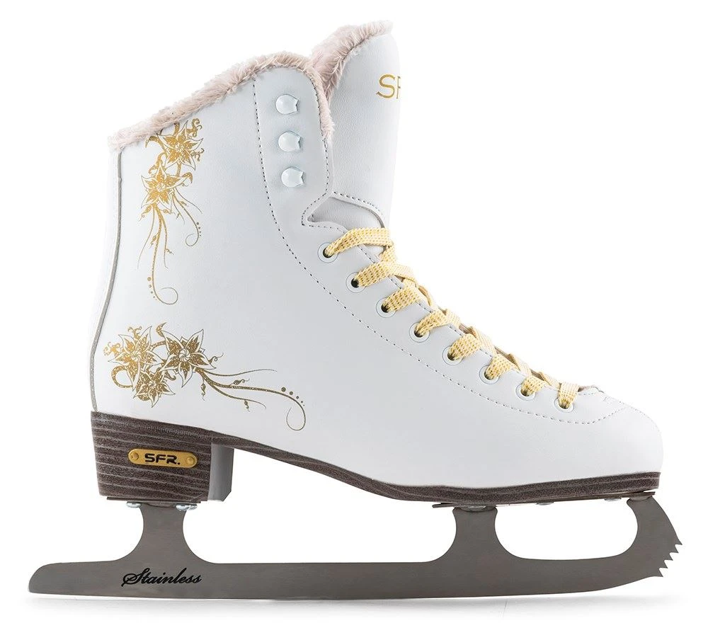 SFR Glitra Ice Skates - White 2 SFR Glitra Ice Skates - White - Image 2
