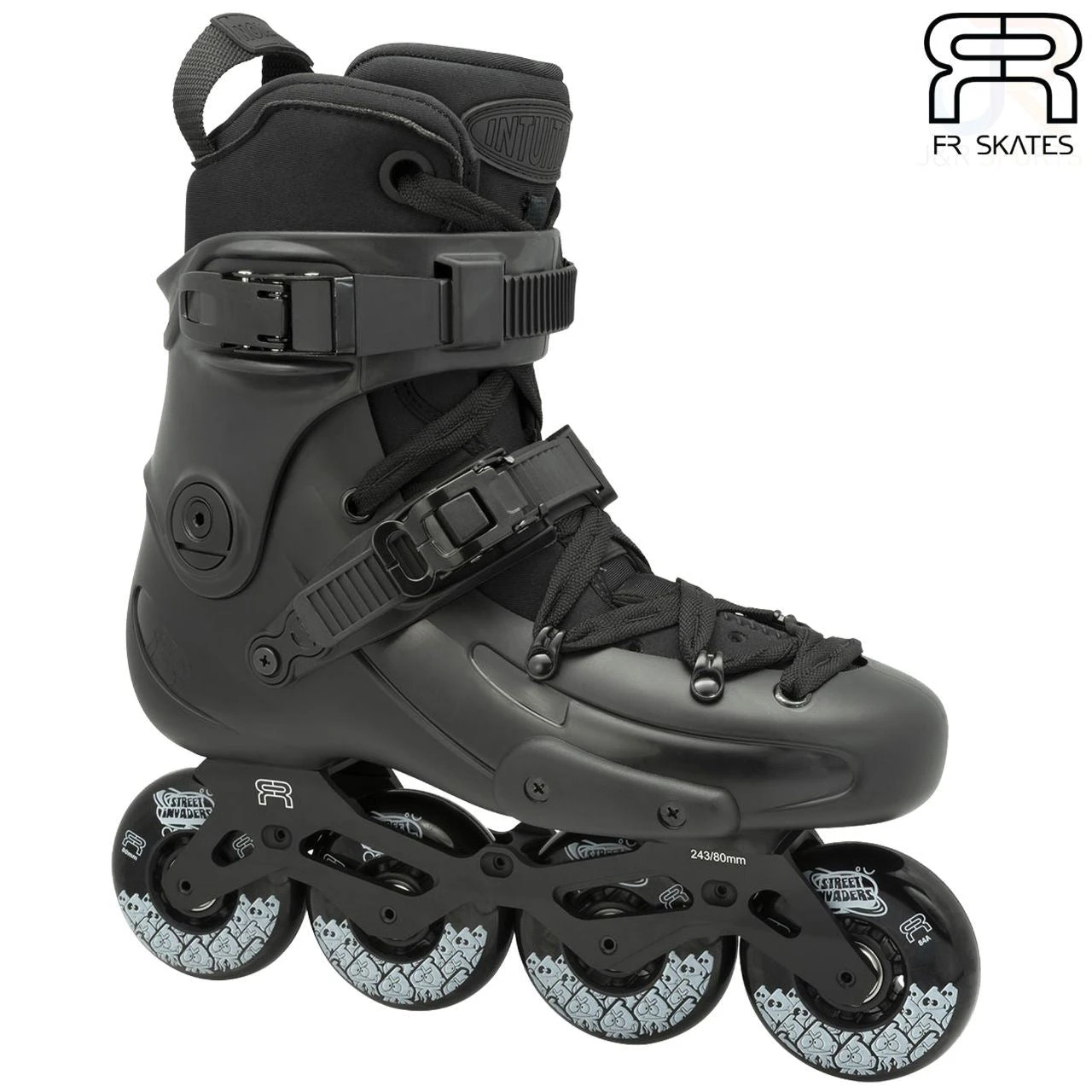 Fr Skates Fr1 80 Intuition Black Inline Skates 1 Fr Skates Fr1 80 Intuition Black Inline Skates