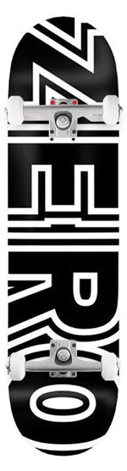 Zero Skateboard Bold Black White X Venom Custom Complete Skateboard - 8.375"