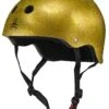 Triple Eight Sweatsaver Cert Helmet Glitter Gold