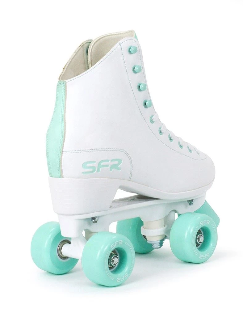 SFR Figure Children's Quad Skates - White / Green 3 SFR Figure Children's Quad Skates - White / Green - Image 3