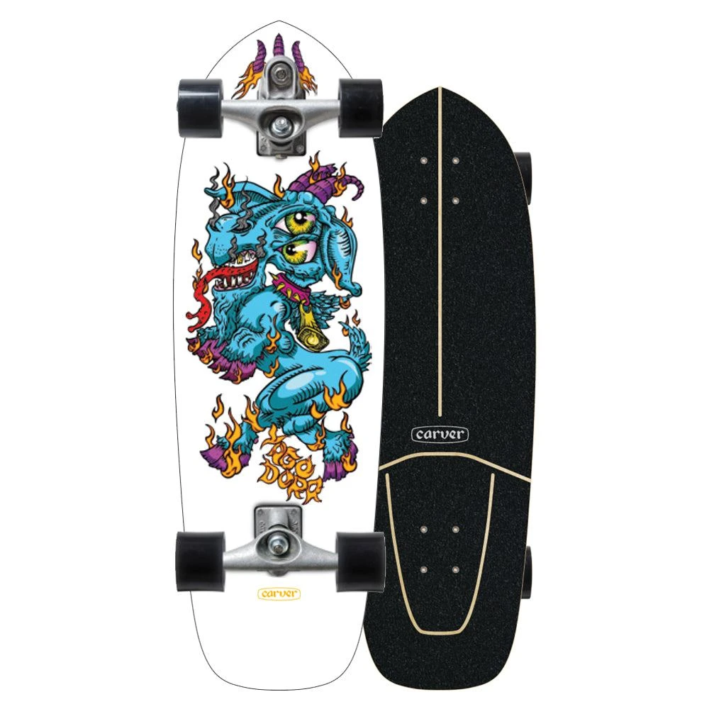Carver Yago Dora Fire Goat - C7 Surfskate Cruiser Skateboard - 9.75" X 30.75" 1 Carver Yago Dora Fire Goat - C7 Surfskate Cruiser Skateboard - 9.75" X 30.75"