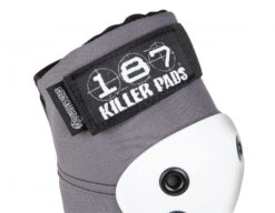187 Killer Pads Elbow Pad - Grey / Black / White -Skate Warehouse 3088622c 2886 4c30 8eb8 1114c892a315