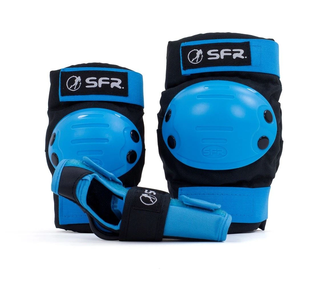 SFR Youth Ramp Triple Pad Set - Black / Blue 2 SFR Youth Ramp Triple Pad Set - Black / Blue - Image 2
