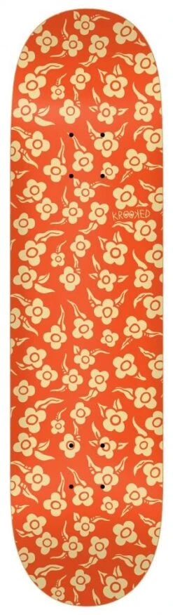 Krooked PP Flowers Orange Custom Complete Skateboard - 8.06" -Skate Warehouse 34372edf c689 46cf b168 510466008aa2