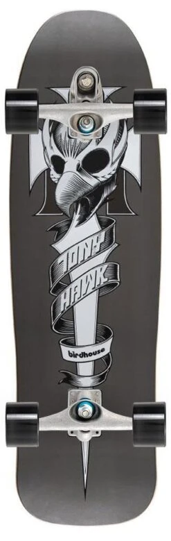 Birdhouse Pro Crest Old School X Carver Custom Surf Skate Skateboard C7 - 9.375" X 32.5"
