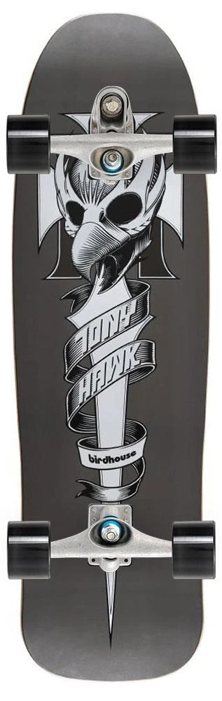 Birdhouse Pro Crest Old School X Carver Custom Surf Skate Skateboard C7 - 9.375" X 32.5" 1 Birdhouse Pro Crest Old School X Carver Custom Surf Skate Skateboard C7 - 9.375" X 32.5"