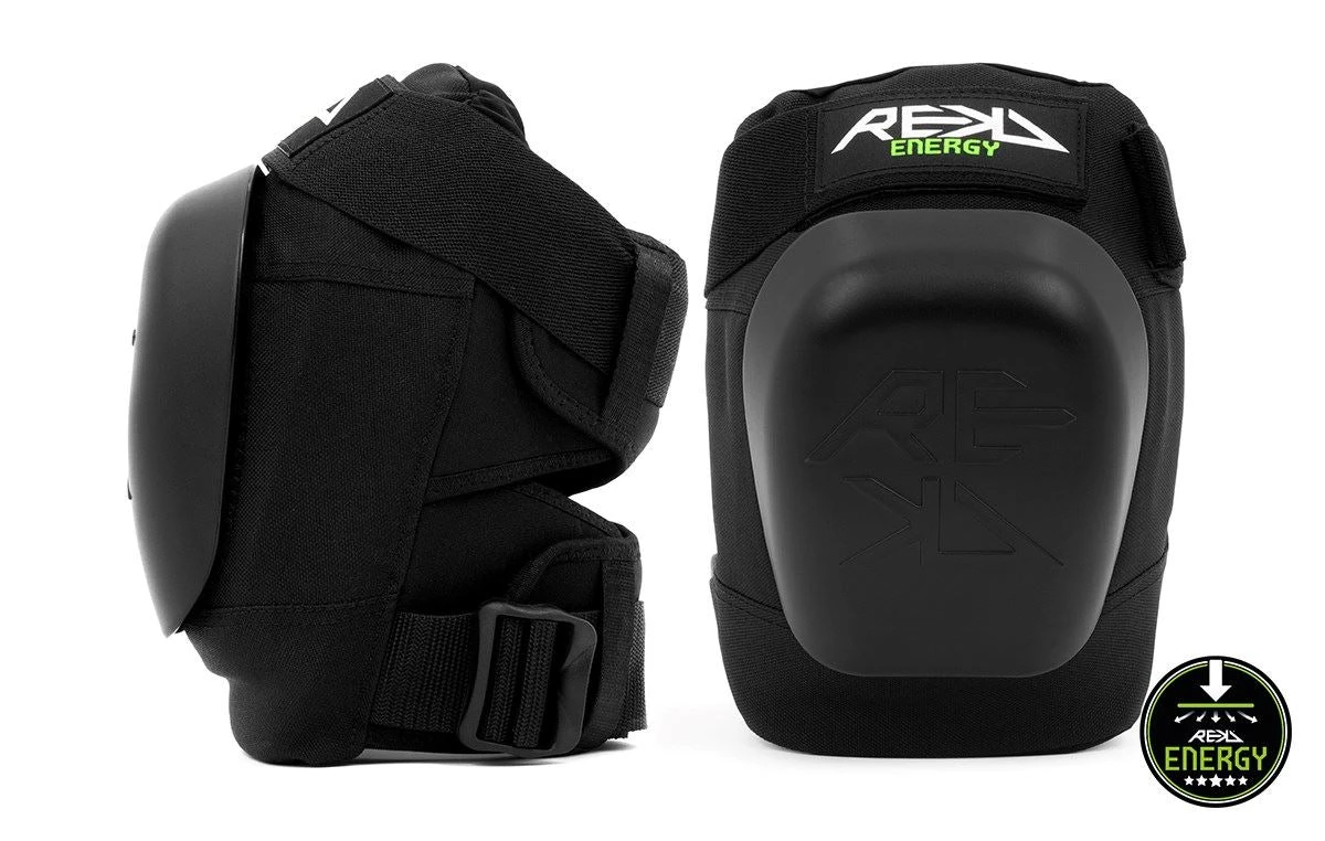 REKD Energy Patrol Skateboard Skate BMX Ramp Knee Pads - Black 2 REKD Energy Patrol Skateboard Skate BMX Ramp Knee Pads - Black - Image 2