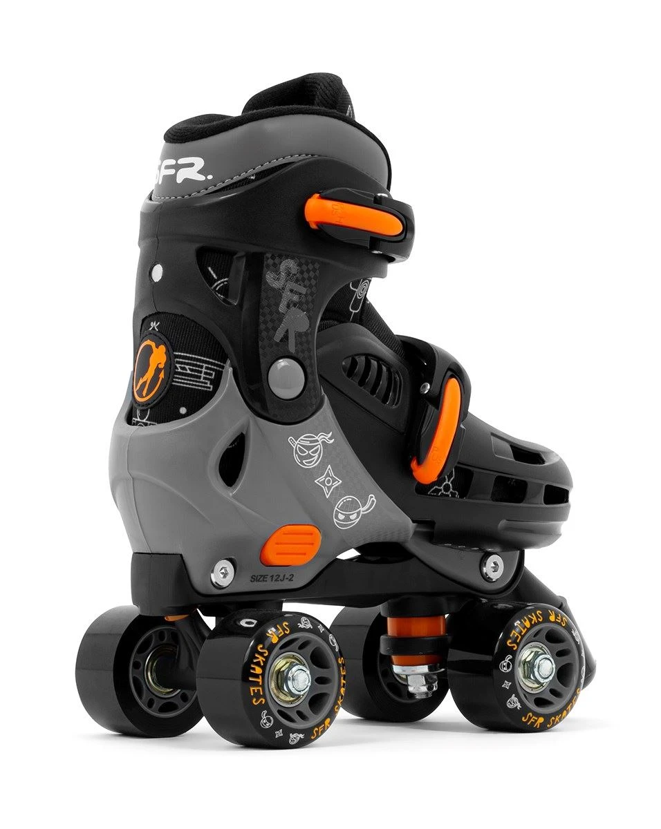 SFR Storm V Adjustable Children's Quad Roller Skates - Ninja 2 SFR Storm V Adjustable Children's Quad Roller Skates - Ninja - Image 2