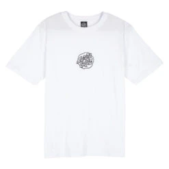 Santa Cruz Womens T-Shirt Fever Dream Mono Dot Center - White