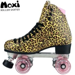 Moxi Skates Ivy Jungle Leopard/Pink Size Quad Skates -Skate Warehouse 3f7ba066 527c 4951 a5b1 039d1730d475