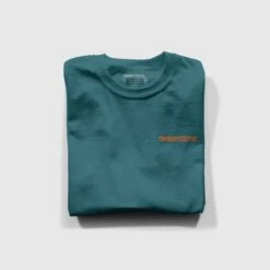 Monument Organic Cotton Long Sleeve - Teal -Skate Warehouse 41042b89 fa74 4f4f 8bd3 9b12d3e6b97f
