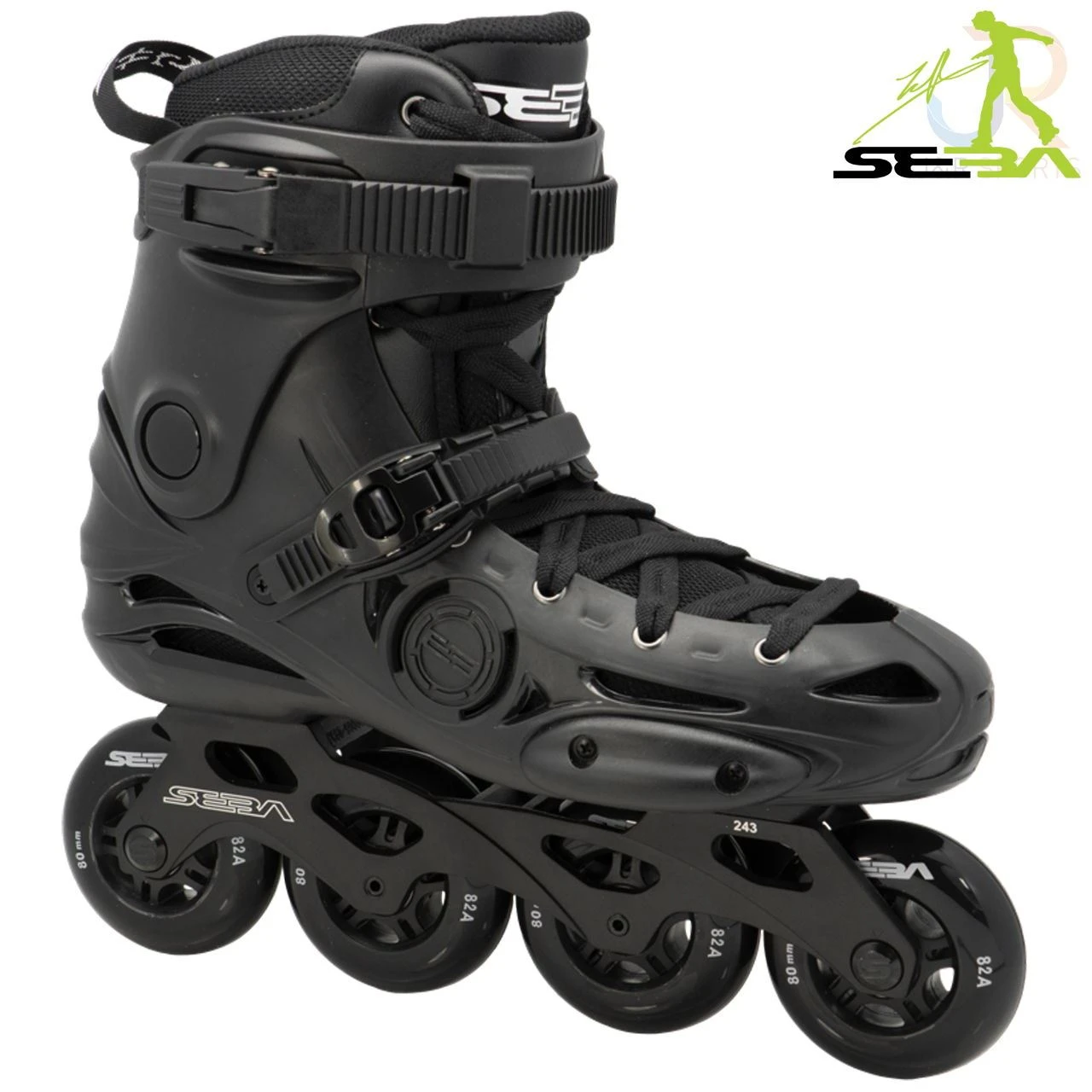 Seba E3 80 Premium Black Inline Skates 1 Seba E3 80 Premium Black Inline Skates