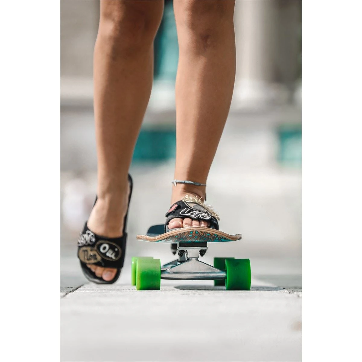 Mindless Mandala Blue Cruiser Skateboard - 8.125" X 28" 8 Mindless Mandala Blue Cruiser Skateboard - 8.125" X 28" - Image 8