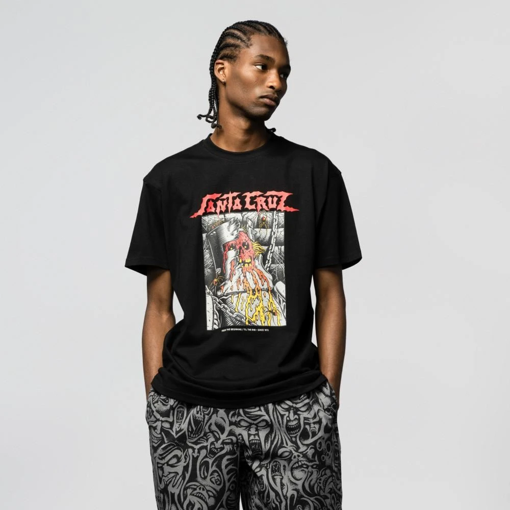 Santa Cruz T-Shirt Pace Dungeon Front - Black 2 Santa Cruz T-Shirt Pace Dungeon Front - Black - Image 2