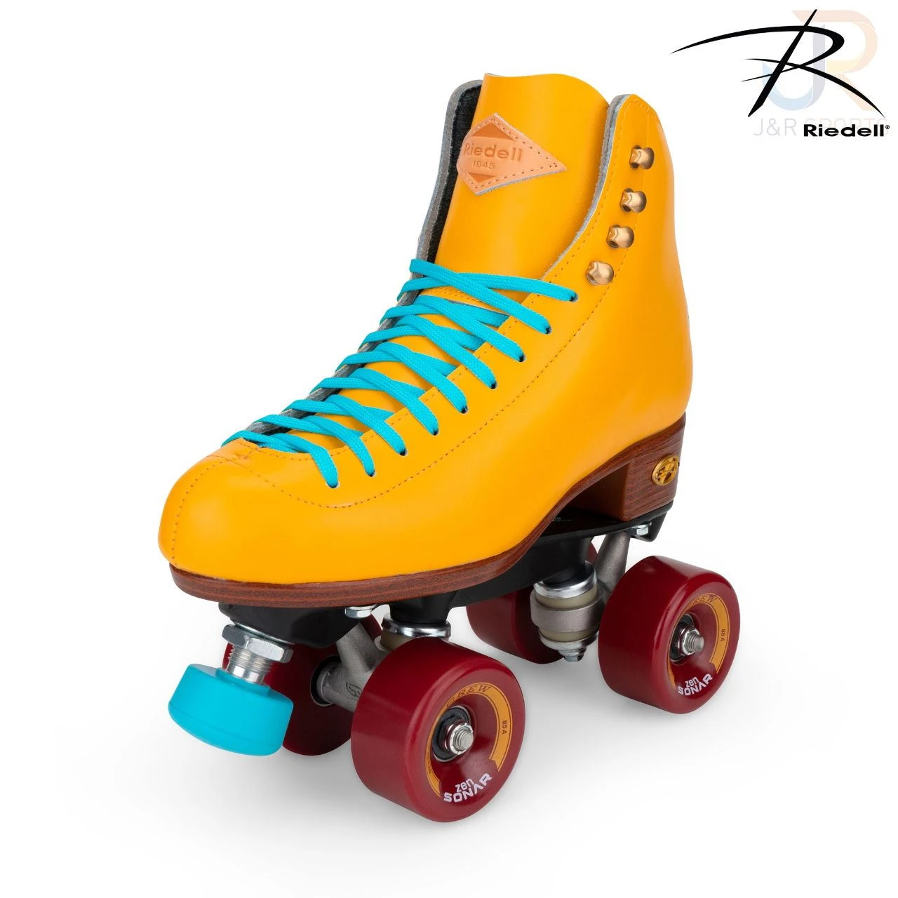 Riedell Crew Turmeric Yellow Quad Skates 2 Riedell Crew Turmeric Yellow Quad Skates - Image 2
