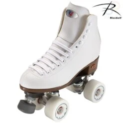 Riedell 111 Angel White Size Medium Quad Skates