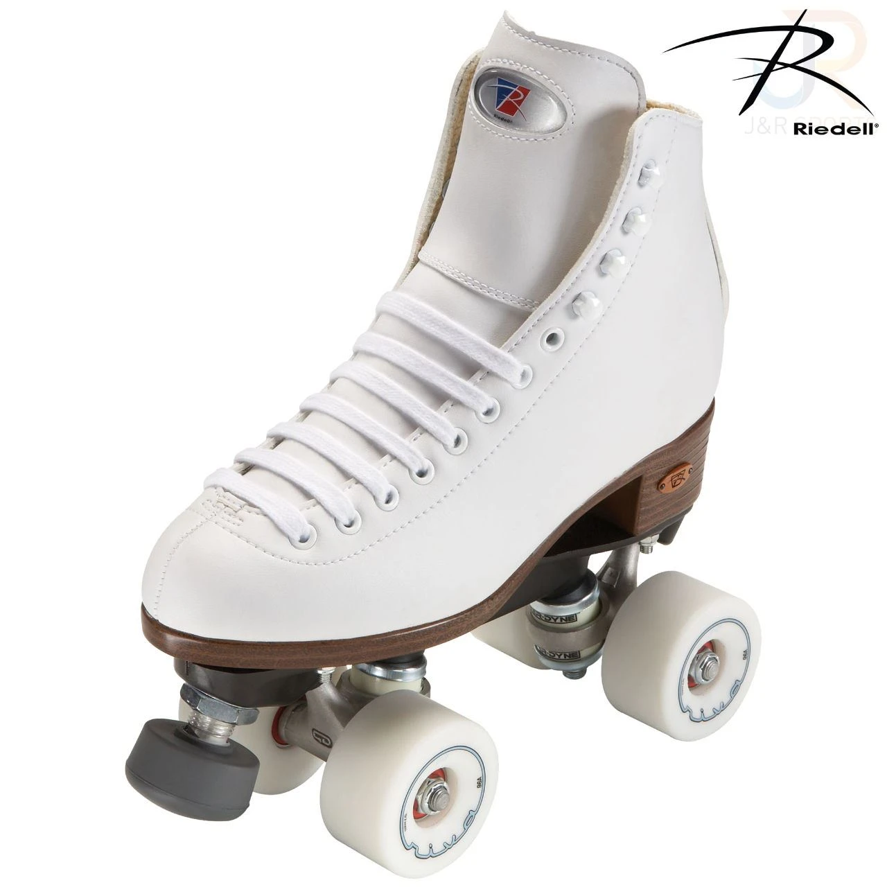 Riedell 111 Angel White Size Medium Quad Skates 1 Riedell 111 Angel White Size Medium Quad Skates