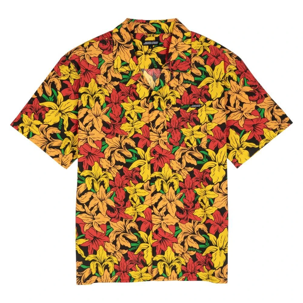 Santa Cruz S/S Shirt Wooten Flowers - Red / Yellow 1 Santa Cruz S/S Shirt Wooten Flowers - Red / Yellow