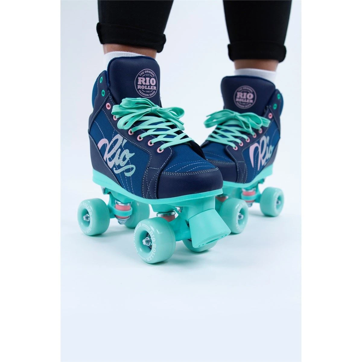 Rio Roller Lumina Quad Skates - Navy / Green 5 Rio Roller Lumina Quad Skates - Navy / Green - Image 5