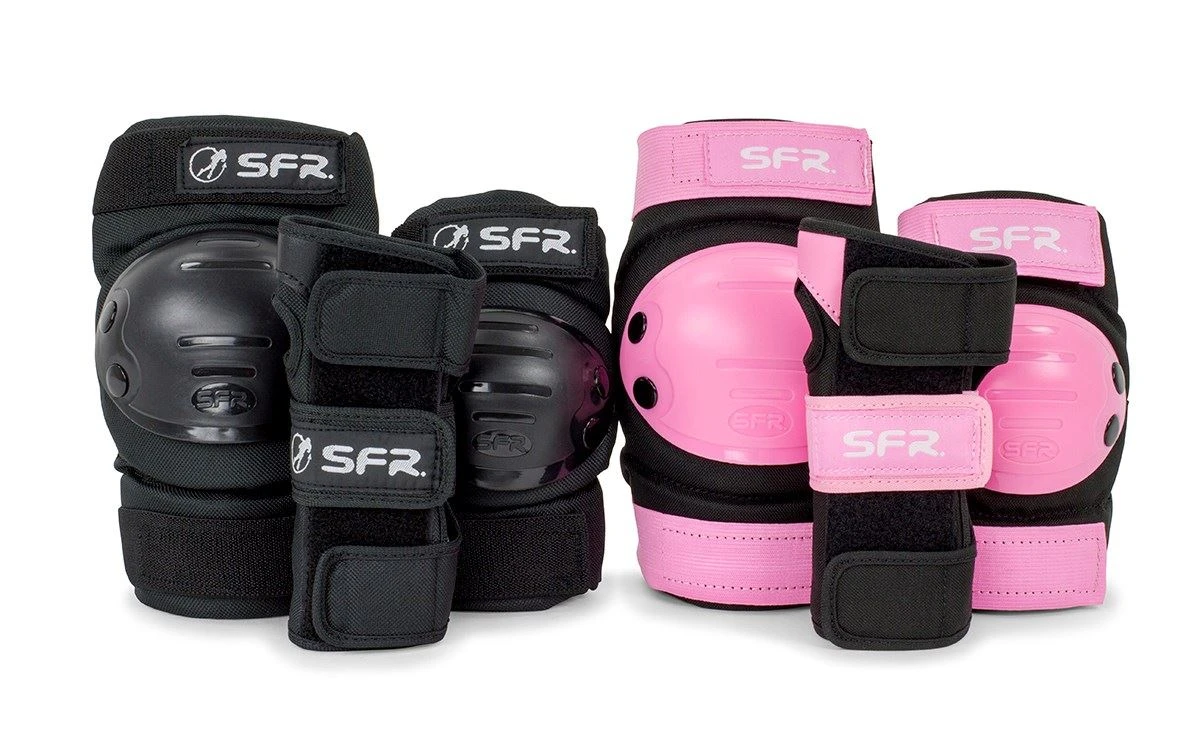 SFR Youth Ramp Triple Pad Set - Black / Pink 3 SFR Youth Ramp Triple Pad Set - Black / Pink - Image 3