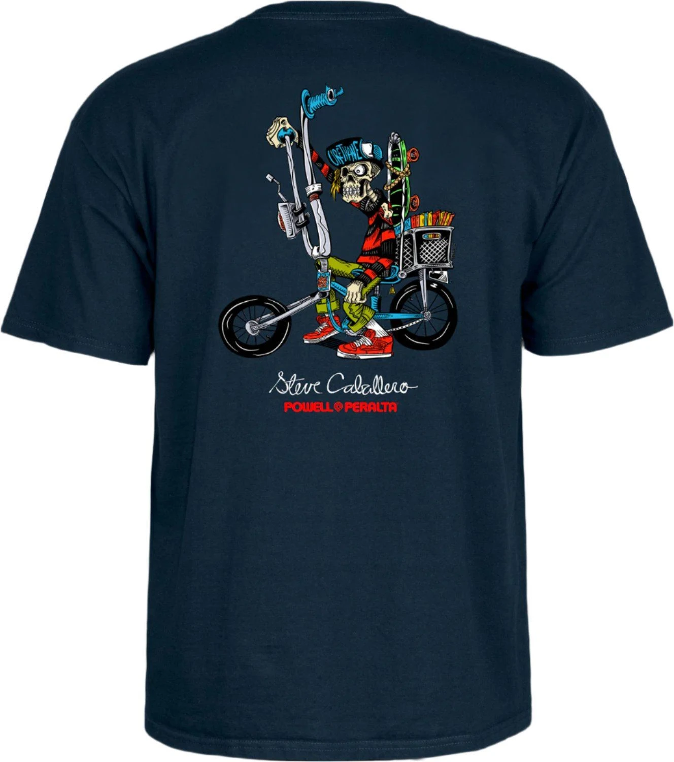 Powell Peralta Powell-Peralta Steve Caballero Chopper Bike Tee Navy 1 Powell Peralta Powell-Peralta Steve Caballero Chopper Bike Tee Navy