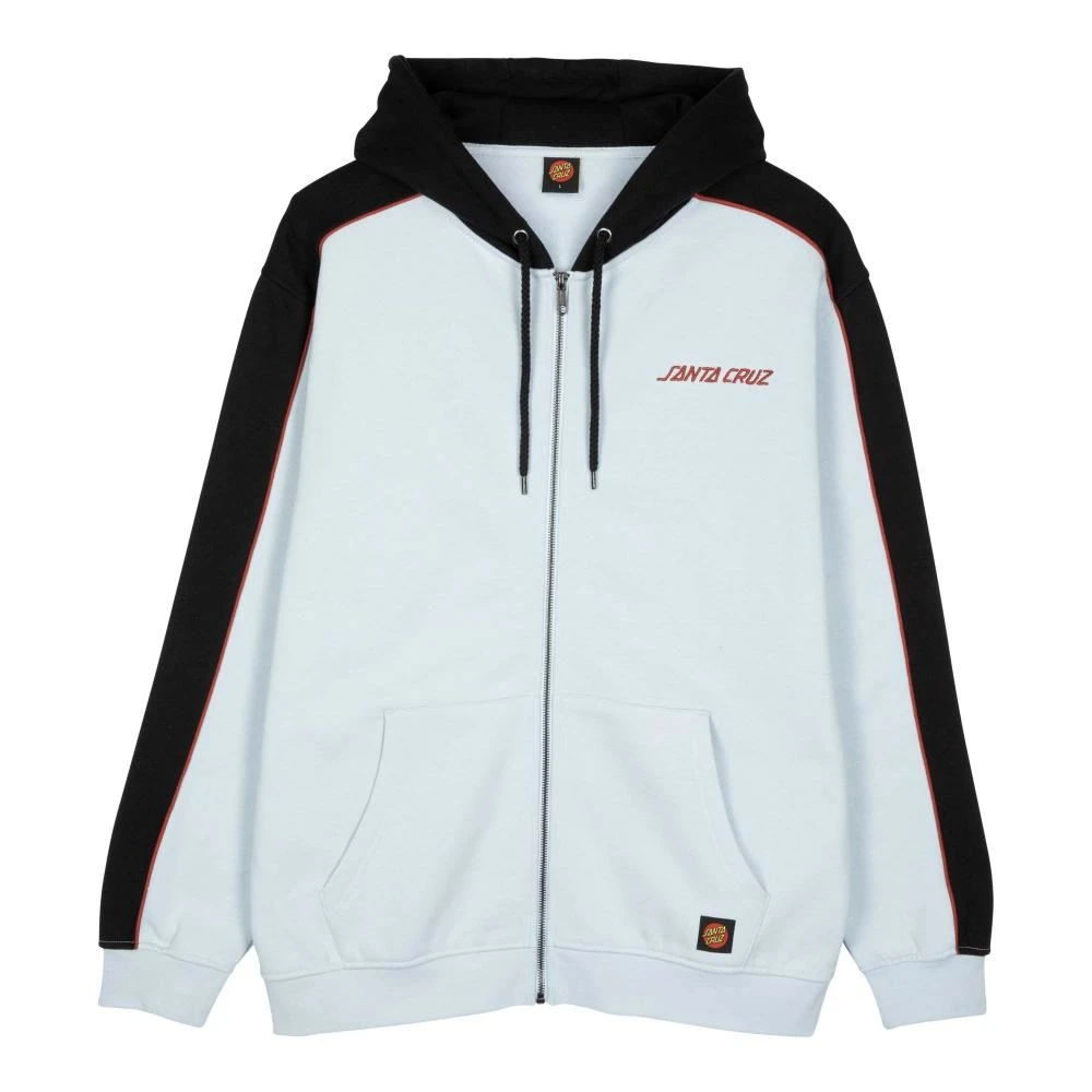 Santa Cruz Zip Hood Strip Racer Zip Hood - Black / Fresh Blue 1 Santa Cruz Zip Hood Strip Racer Zip Hood - Black / Fresh Blue
