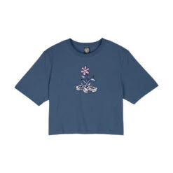 Santa Cruz Womens T-Shirt Flourish T-Shirt - Heritage Blue