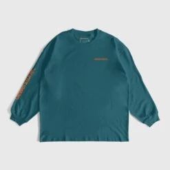 Monument Organic Cotton Long Sleeve - Teal -Skate Warehouse 5596135e d533 4465 ac26 8795df16ecfd