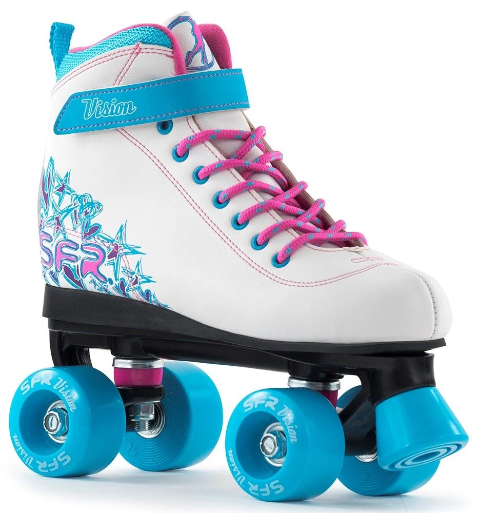 SFR Vision II Children's Quad Skates - White / Blue 1 SFR Vision II Children's Quad Skates - White / Blue