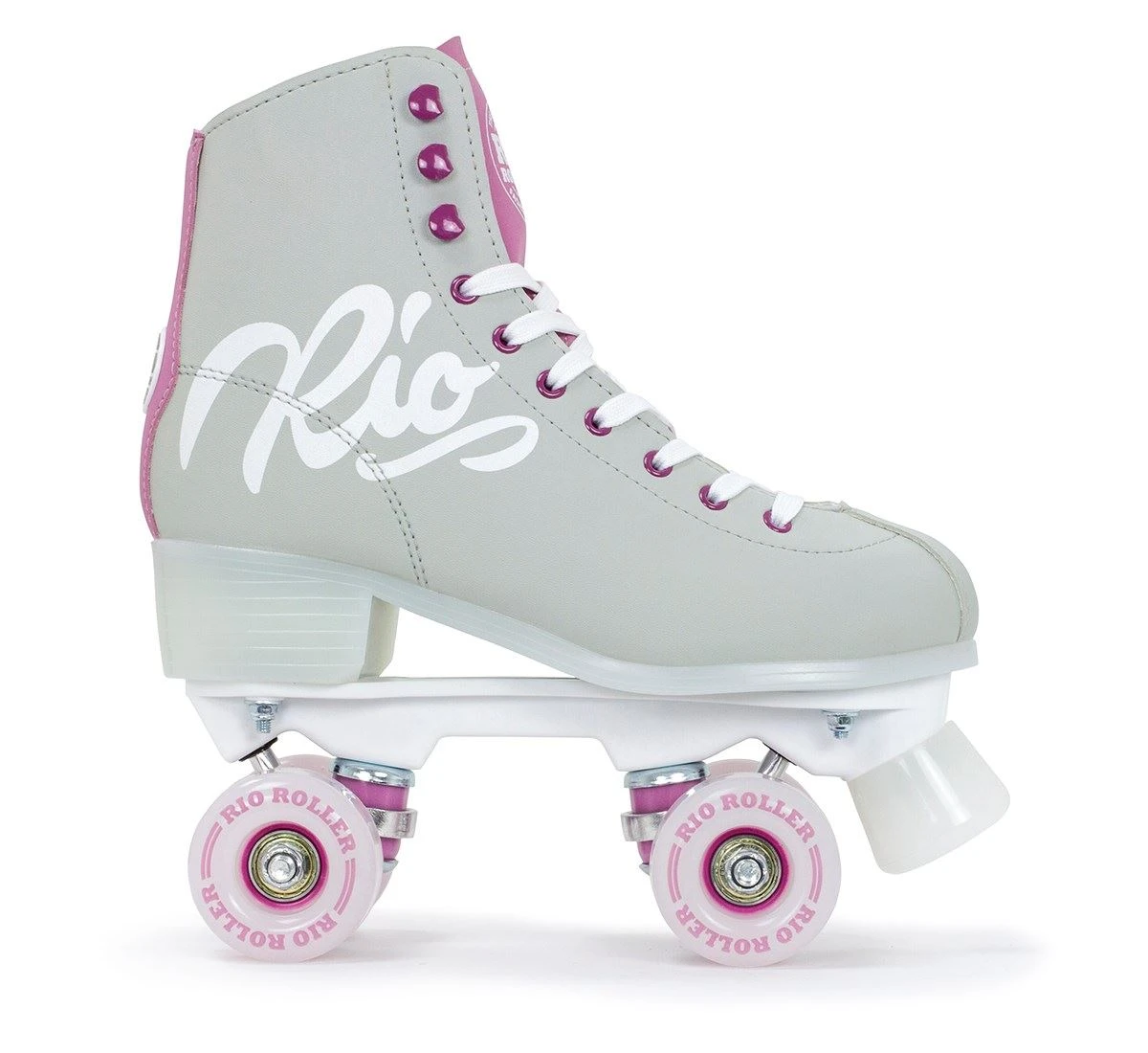 Rio Roller Script Quad Skates - Grey / Purple 2 Rio Roller Script Quad Skates - Grey / Purple - Image 2