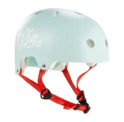 Rio Roller Script Skate Helmet - Matt Teal