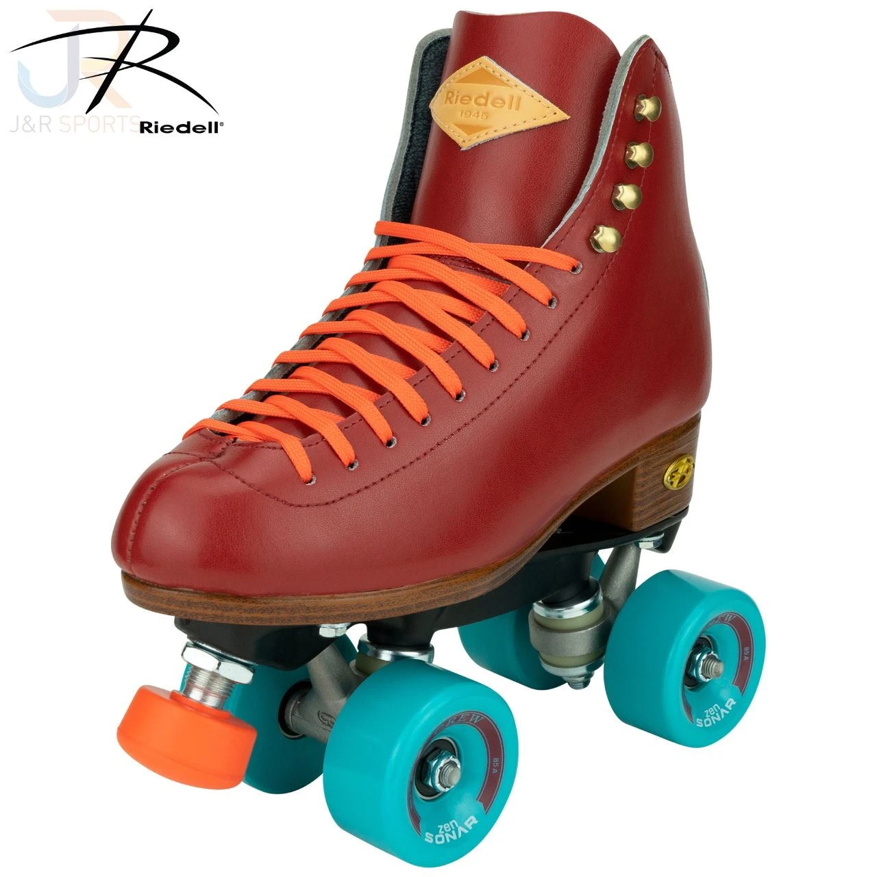 Riedell Crew Crimson Red Quad Skates 1 Riedell Crew Crimson Red Quad Skates