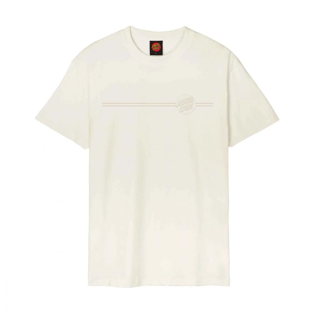 Santa Cruz T-Shirt Tonal Opus Dot Stripe T-Shirt - Unbleached Cotton 2 Santa Cruz T-Shirt Tonal Opus Dot Stripe T-Shirt - Unbleached Cotton - Image 2