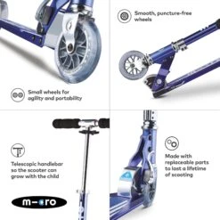 Micro Classic Sprite Blue Scooter -Skate Warehouse 5e81820a 5e6a 426e bd94 7652bdd57693